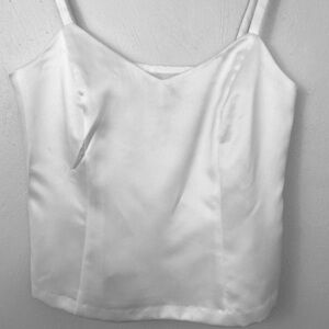 R & M Richards White Classy Tank Top.Sz 8.